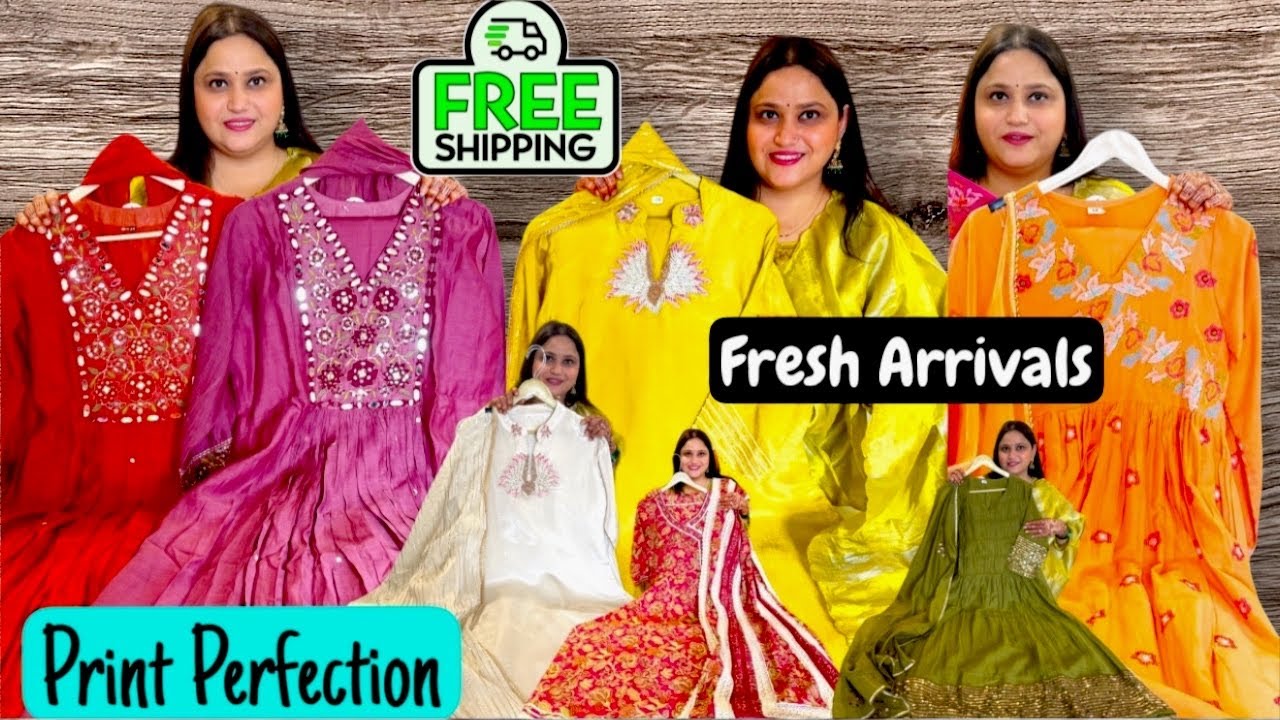 Exclusive Cotton 2 & 3 Piece Suit, Cord Set, Anarkali, Mul Chanderi, Party Wear Suits at Print Perf.