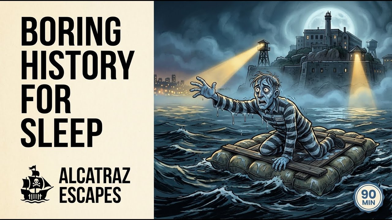 Every Alcatraz Escape Attempt Ever  2 Hour Boring History for Sleep