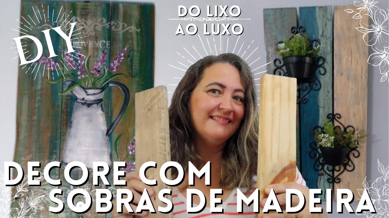 Transforme suas sobras de madeira em um incrível projeto | Aprenda a fazer uma pátina de demolição