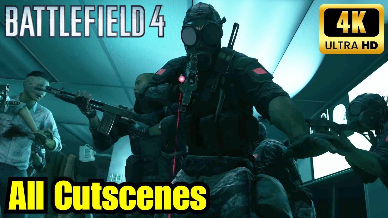 Battlefield 4: All Cutscenes (4K 60FPS)