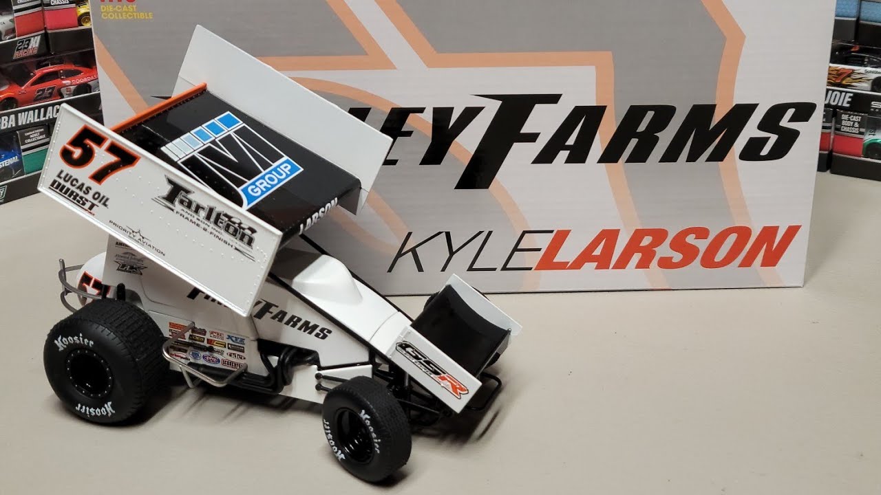 Kyle Larson 2020 #57 Finley Farms 1/18 Sprint Car Diecast Review
