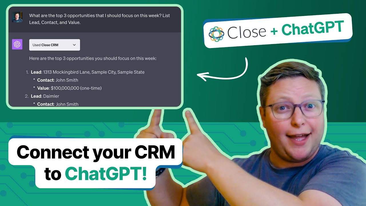 Connect your CRM to ChatGPT with Close's plugin for ChatGPT!