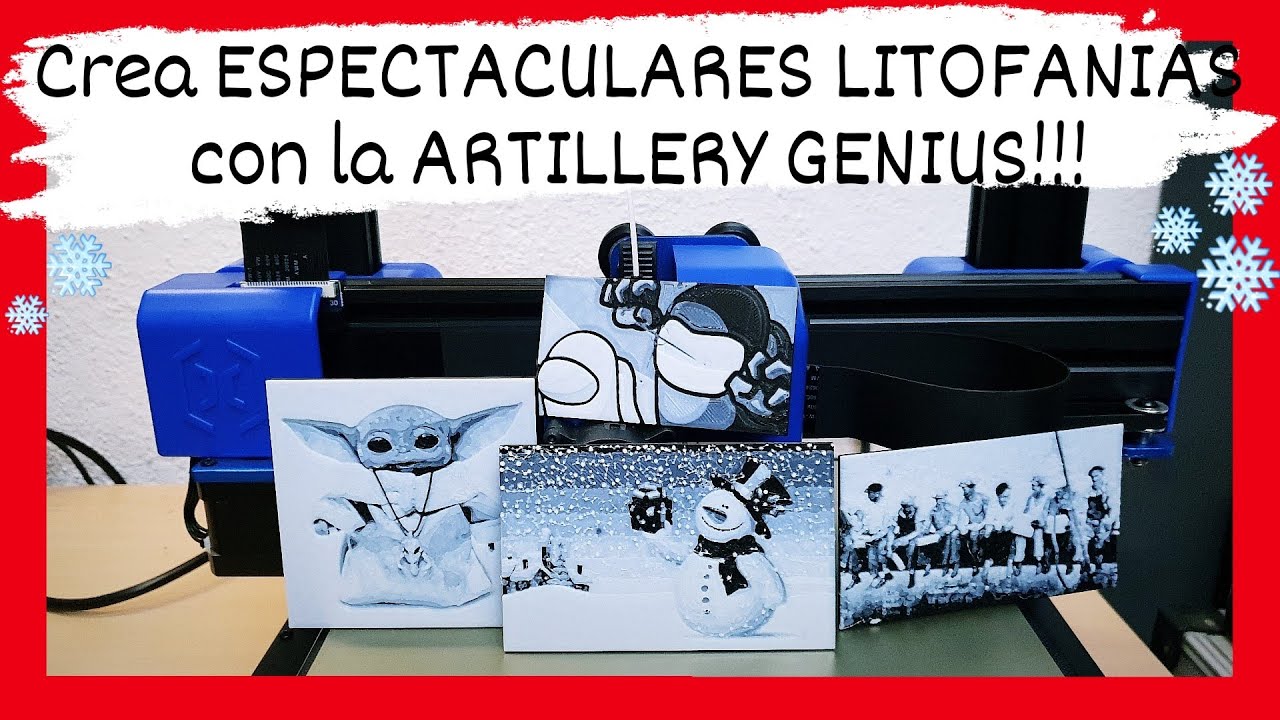 📷📷|| Imprime FOTOGRAFÍAS con LITOFANIAS 3D de una forma FÁCIL y RÁPIDA ||📷📷 con tu ARTILLERY GENIUS