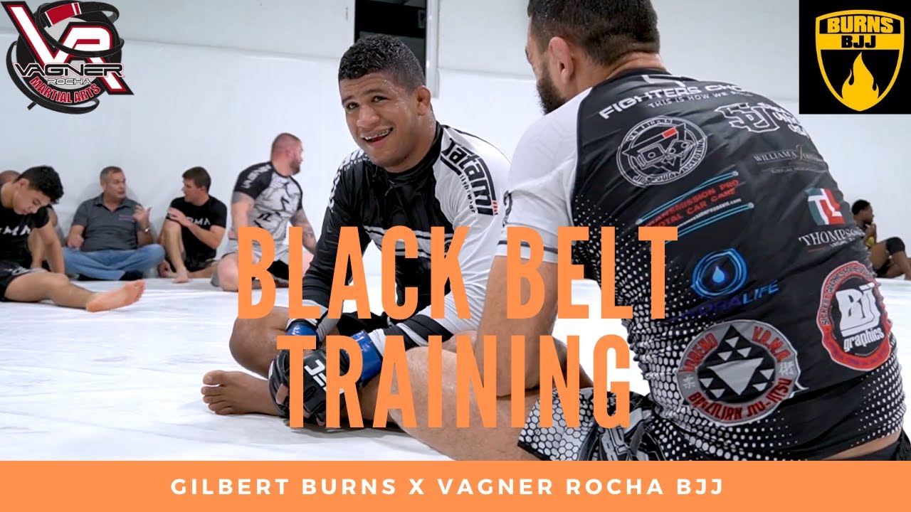 Black Belt Training: Gilbert Burns BJJ rounds with Vagner Rocha and Miguel Baeza (UFC Welterweight)