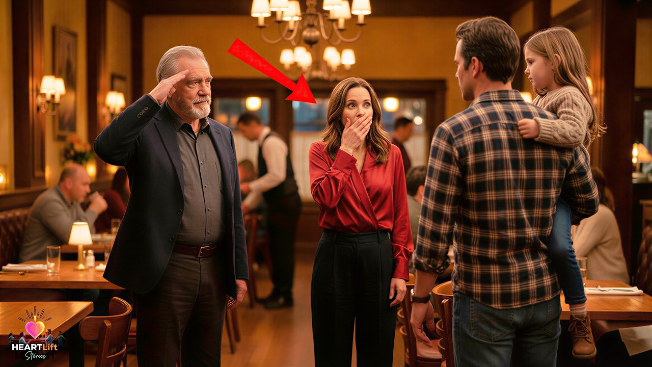 She Walked Away from the Blind Date Laughing — But Her Father Saluted the Single Dad the Moment He..