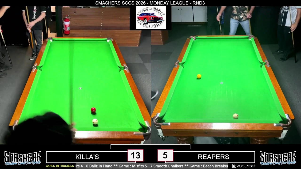 Smashers SCCS 2026 - Monday League - RND3