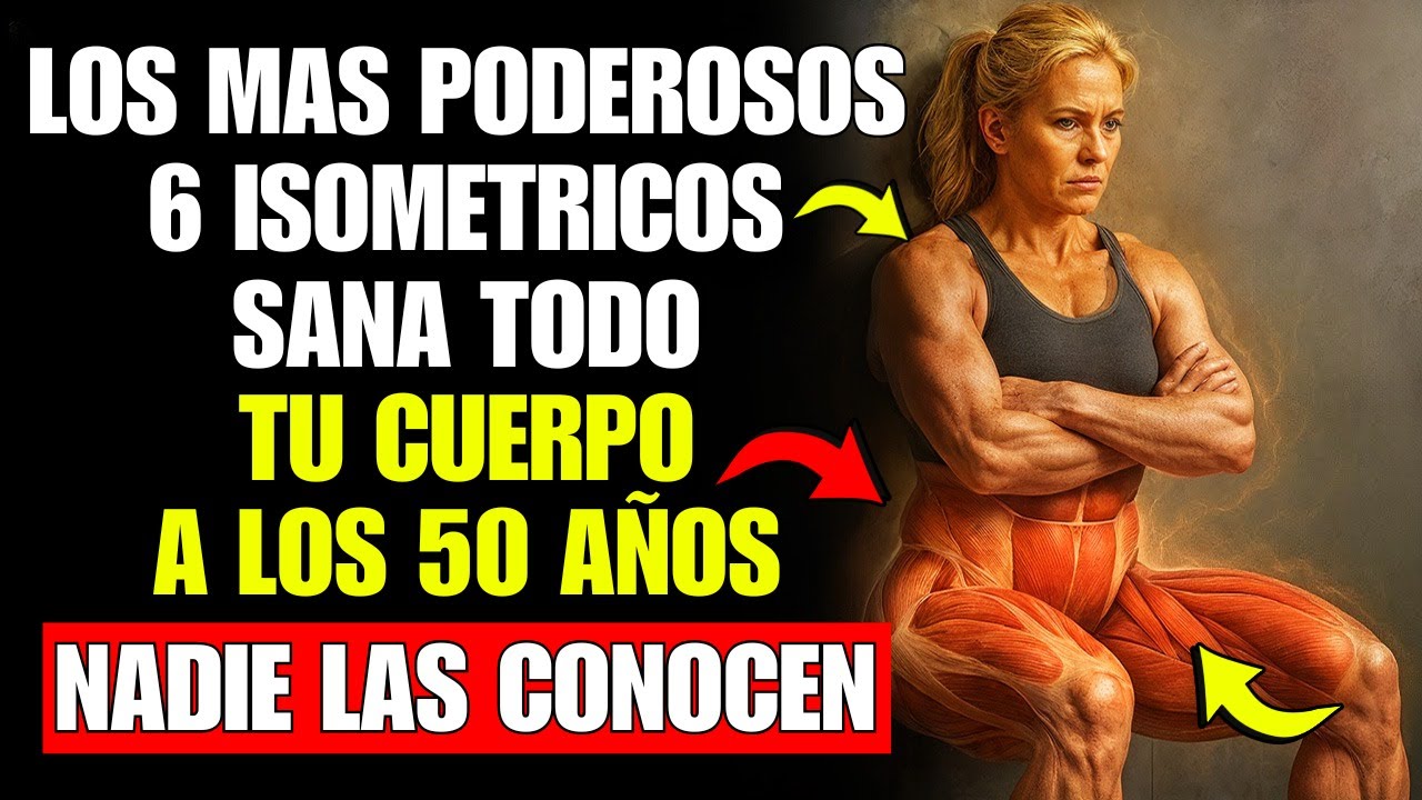 🔥 6 Ejercicios Isométricos Para PIERNAS FUERTES DESPUÉS DE LOS 50 | ¡Sin Moverte Un Paso!