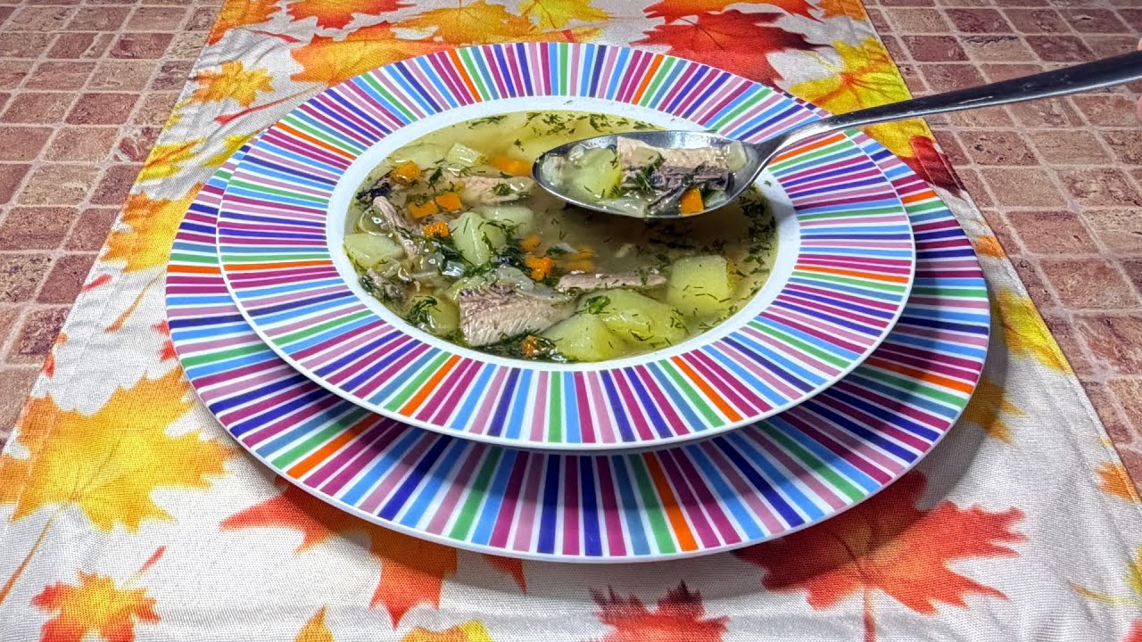 Рыбный Суп из Сайры - простой и вкусный рецепт из моего детства. Как быстро приготовить суп 🐟🐟🐟