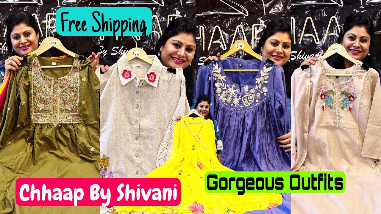 Beautiful Cord Set, Farshi Salwar Kurti Dupatta, Cotton 2, 3 Pc Suit, Anarkali, Party Wear at Chhaap