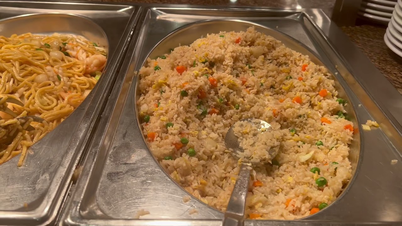 Eating dinner at 100s Seafood Grill Buffet San Diego