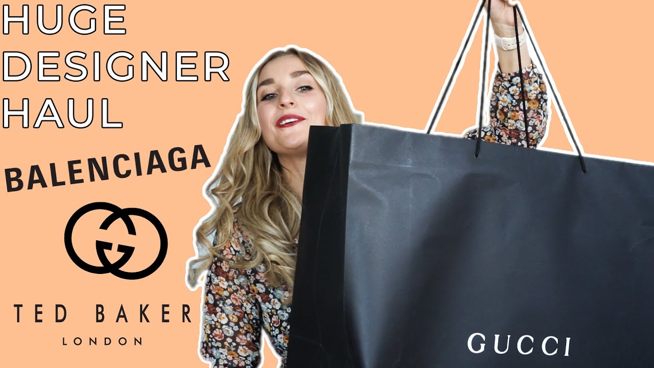 HUGE Designer (Outlet) Haul - Metzingen Outlet Gucci, Ted Baker and Balenciaga/ Freya Johanna