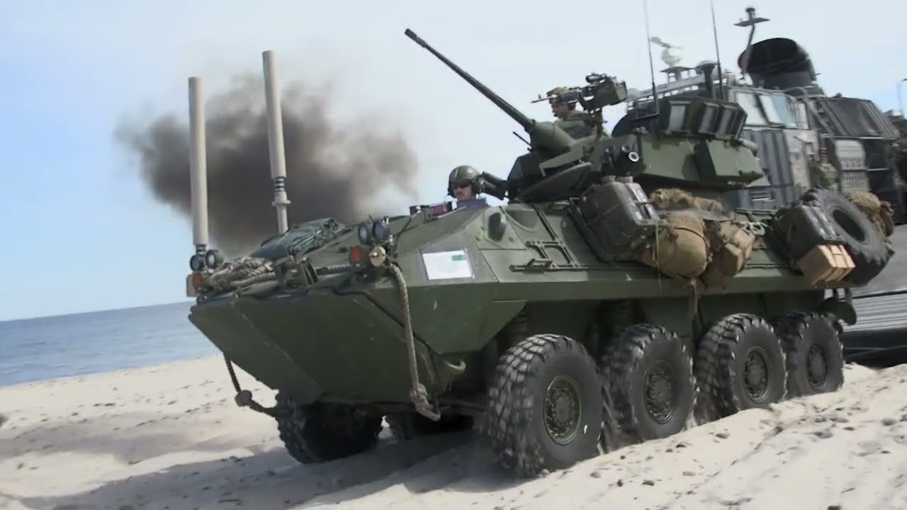 U.S. Marines with the 24th MEU (SOC) Amphibious Assault During BALTOPS 24