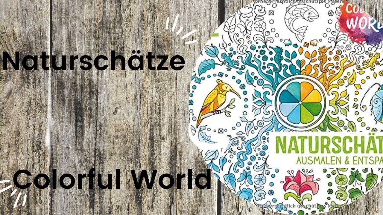 Naturschätze - Colorful World //Adult Colouring Book Flip Through