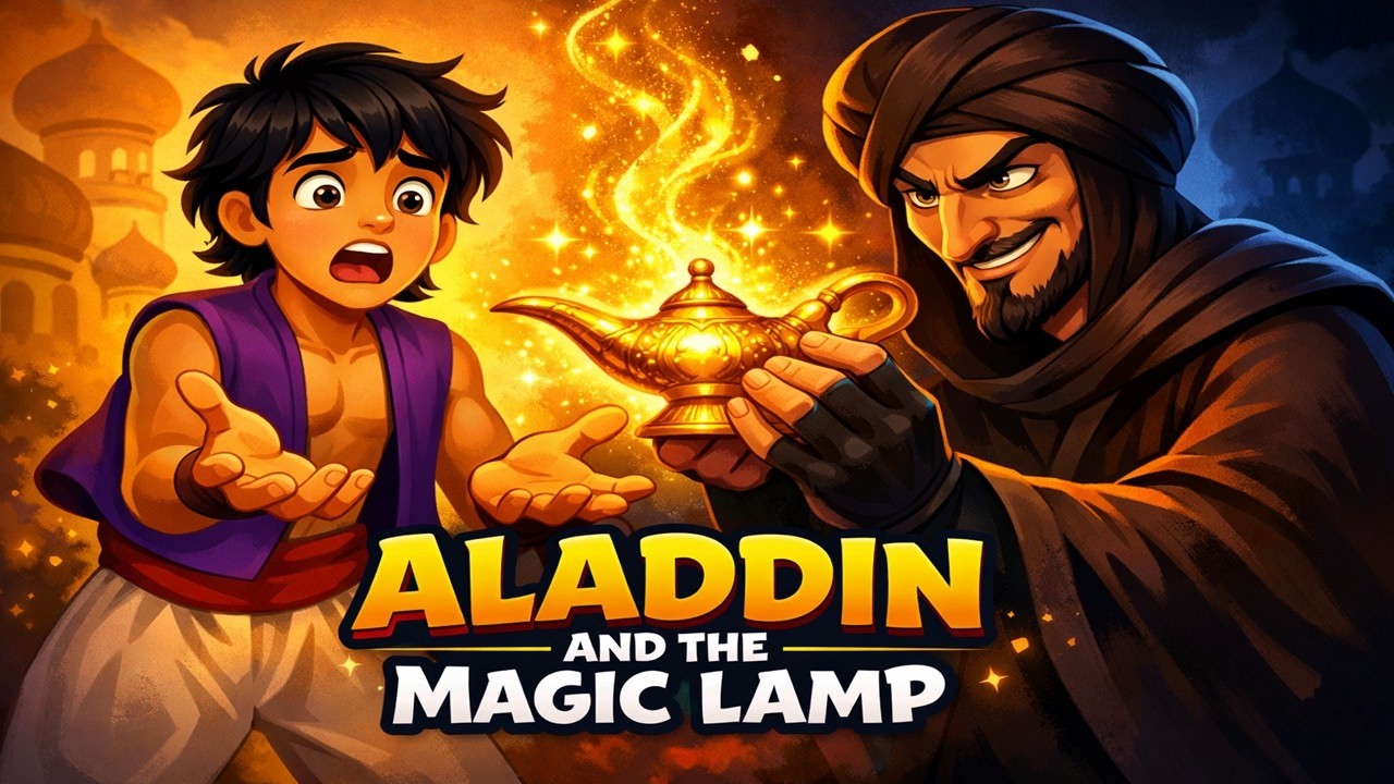 Aladdin and the Magic Lamp | Bedtime Story for Kids | Arabian Nights Stories | Learn Spoken English