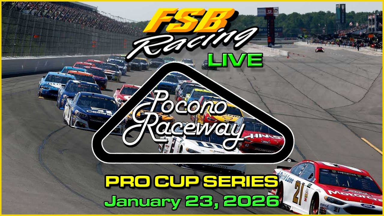 FSB Racing Live Season 54 Pro Cup Series at Pocono January 23, 2026