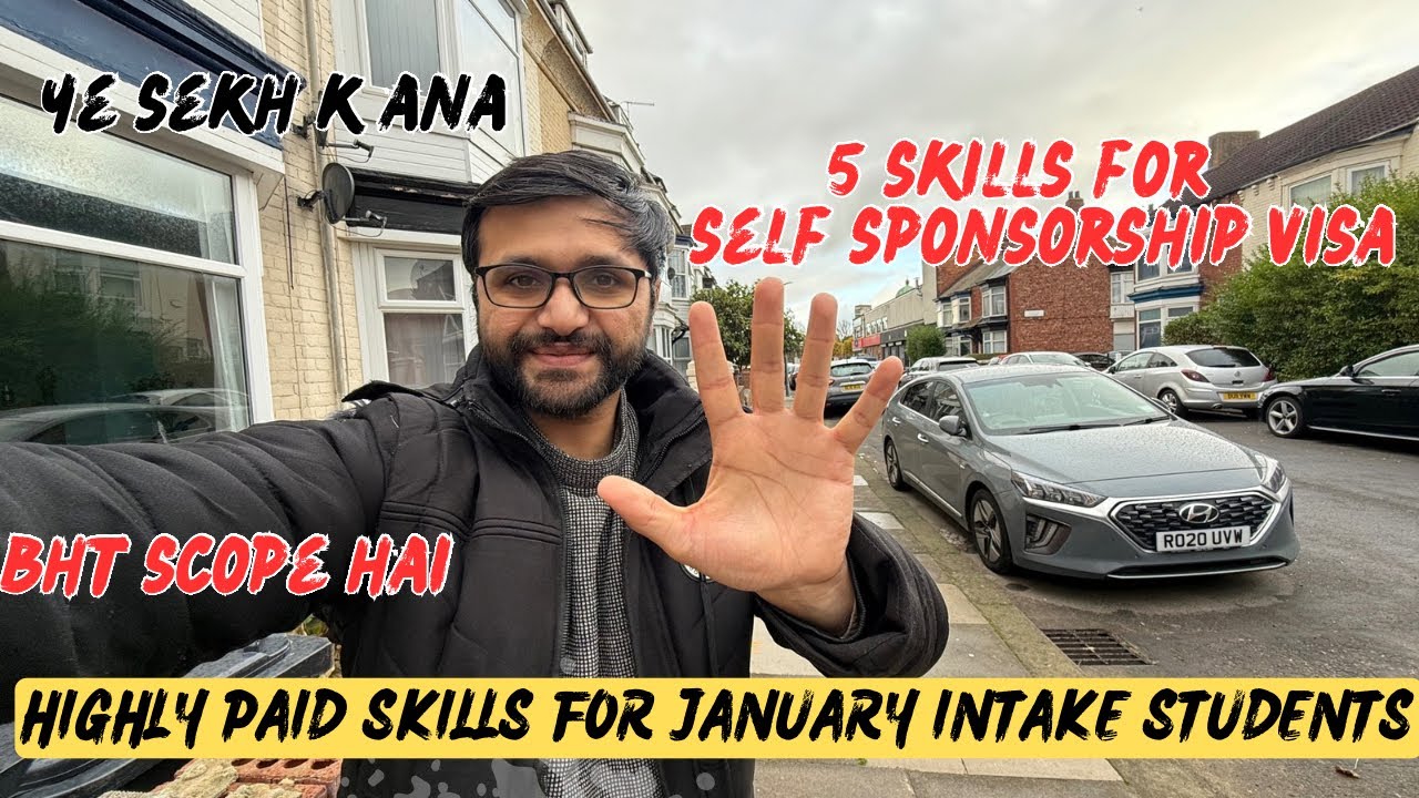 5 Highly paid skills for January intake students UK 🇬🇧| Skills to lean for self sponsorship visa UK