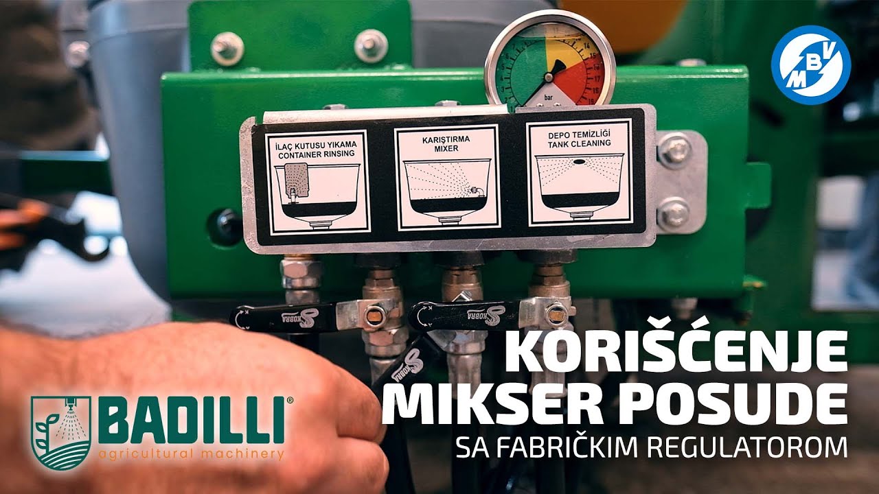 KORIŠĆENJE MIKSER POSUDE sa fabričkim regulatorom BADILLI