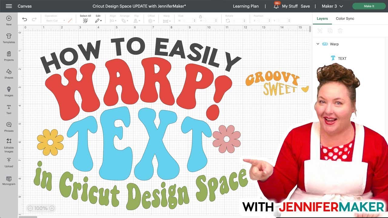 Как деформировать текст в Cricut Design Space | НОВАЯ функция!!