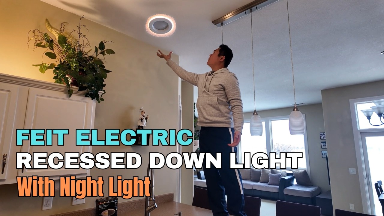 Встраиваемый светодиодный светильник Feit Electric со встроенным ночником | ОБЗОР - УСТАНОВКА - Д...