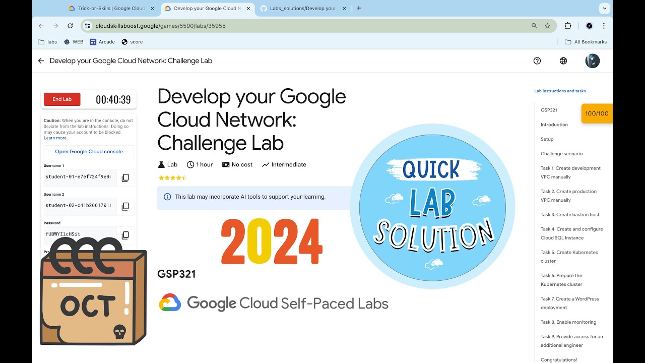 Develop your Google Cloud Network: Challenge Lab || #qwiklabs || #GSP321 ||  [With Explanation🗣️]