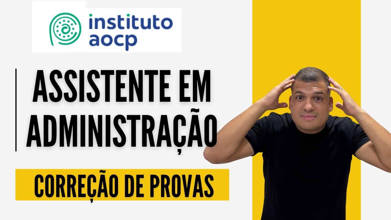 Instituto  AOCP 🔥 | Quest&otilde;es Comentadas para o Concurso da UNIRIO!