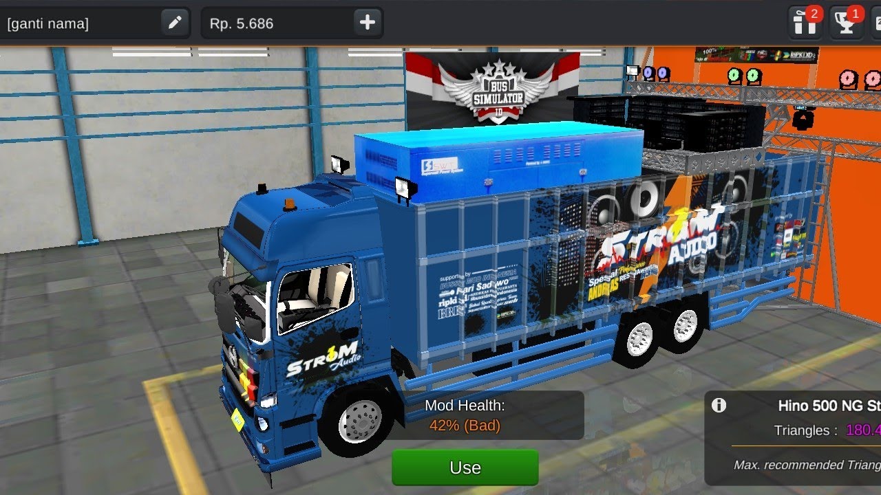 LoadingDJ truck gamem DJ truck mini loading Indonesia bus simulator game  Hollywood song  