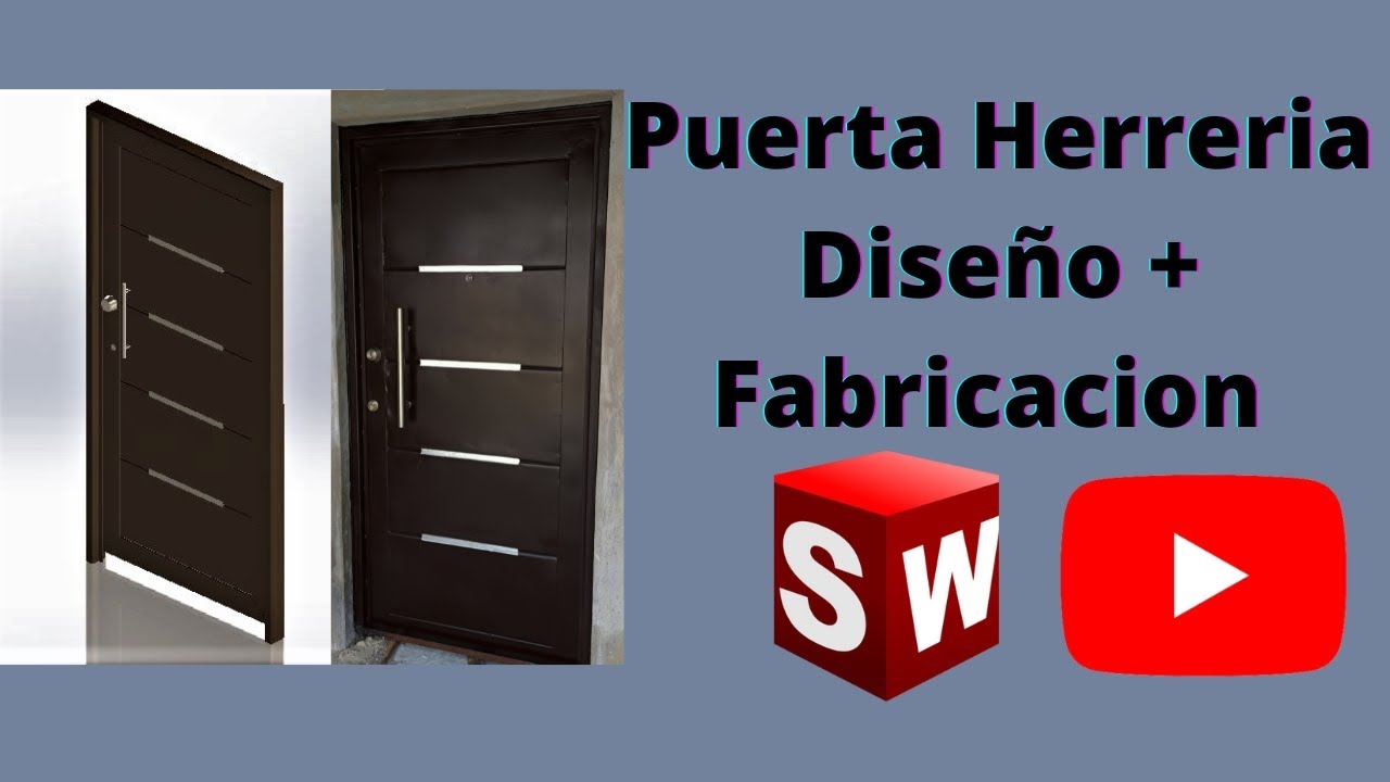 Como hacer puerta Metalica usando Solidworks