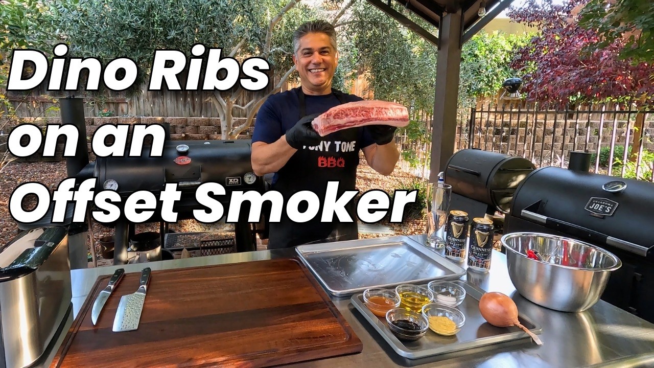 Ребрышки Dino Ribs — нежные и вкусные говяжьи рёбрышки, приготовленные на гриле Char-Griller Gran...