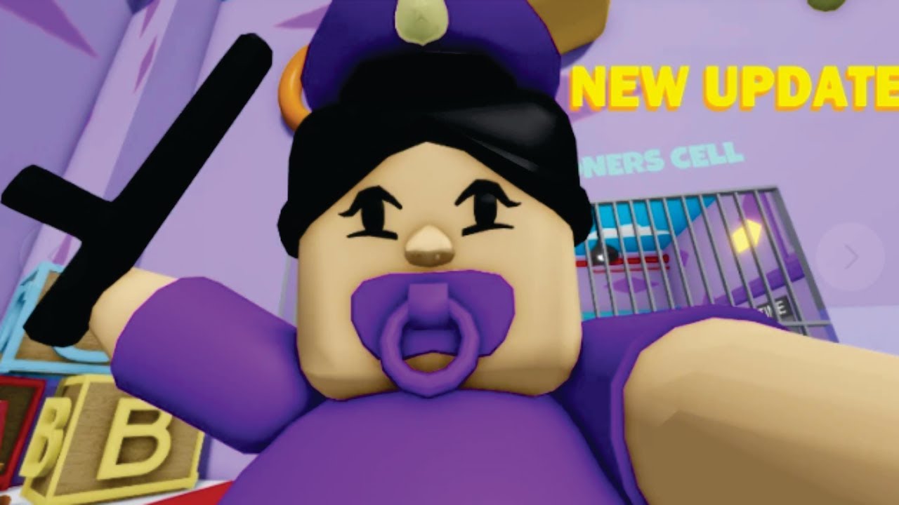 BABY POLICE GIRL PRISON RUN! OBBY GAMEPLAY! BOSS BATTLE! | Roblox