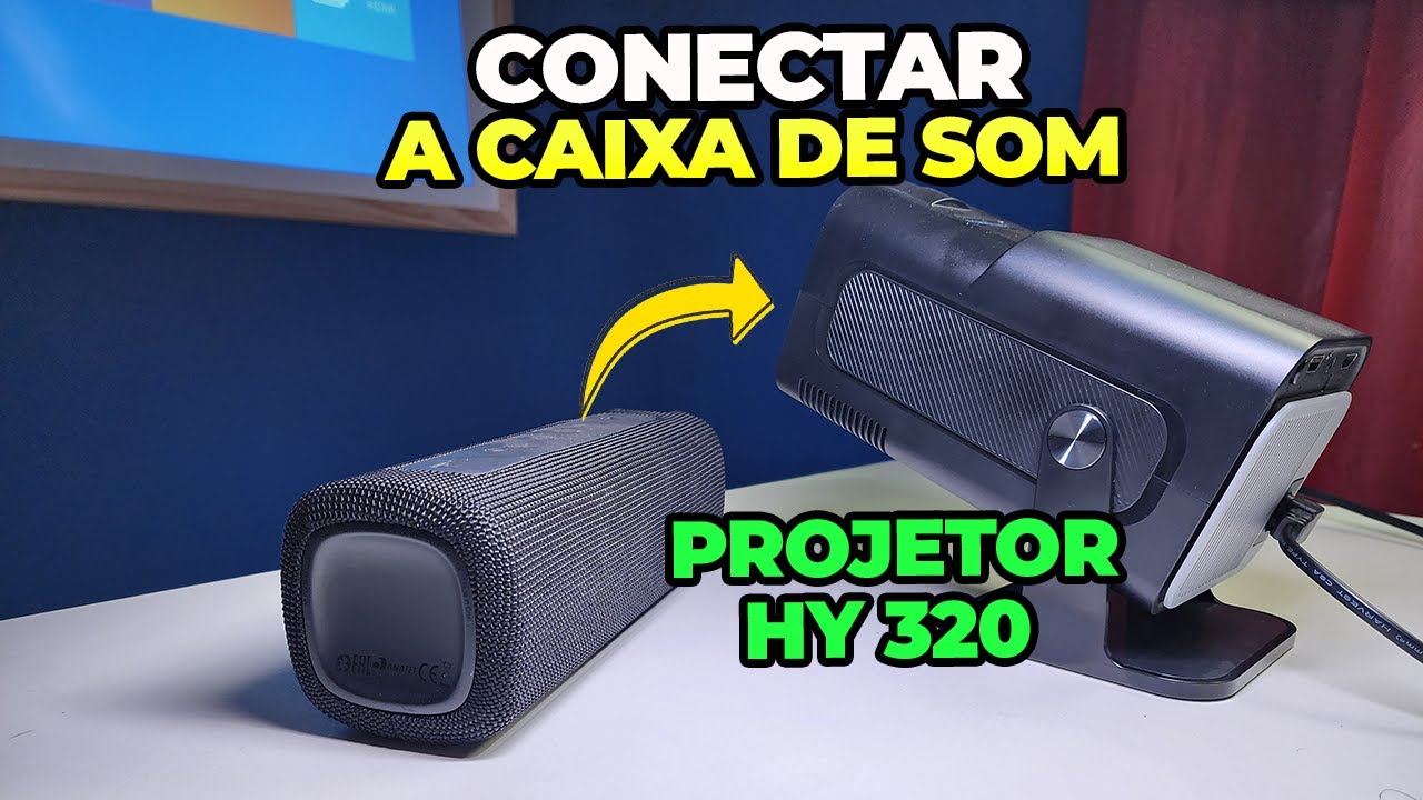 Como conectar caixa de som no Projetor HY 320