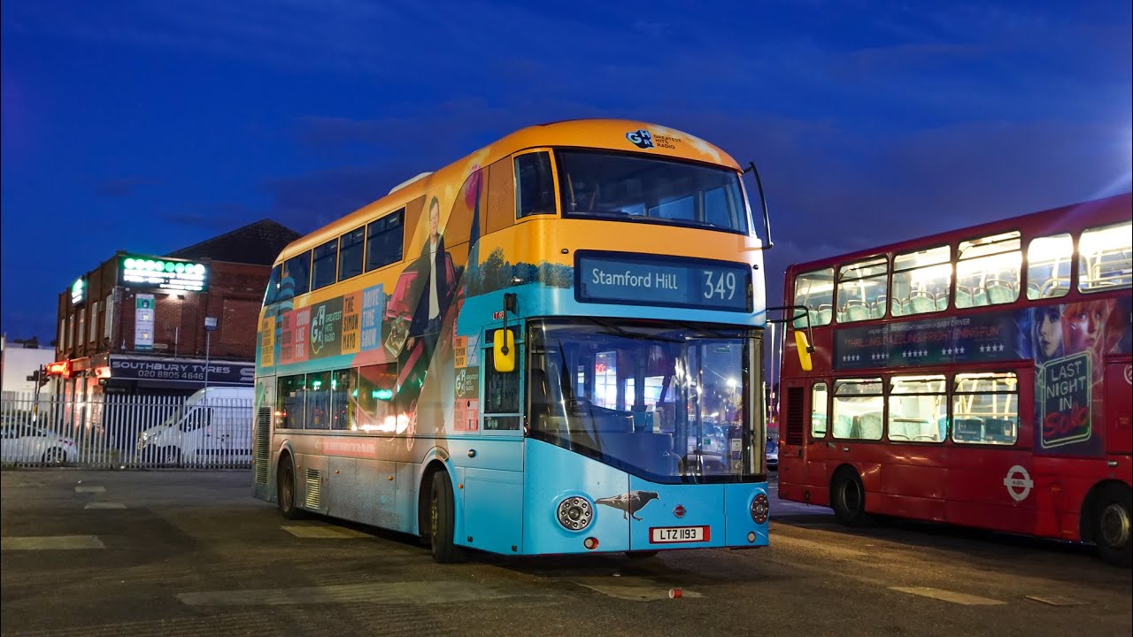 Buses at Enfield bus garage 25th October 2021