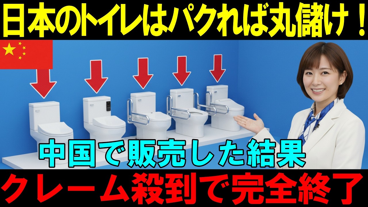 海外の反応】中国「日本製トイレをパクれば丸る儲けできる！」中国で販売してみた結果…クレーム殺到で完全終了！「一体なぜなんだ…」