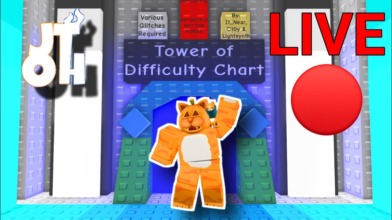 🔴ROBLOX LIVE🔴 JToH - Tower of Difficulty Chart | Ring 2: Desire (Part 17)
