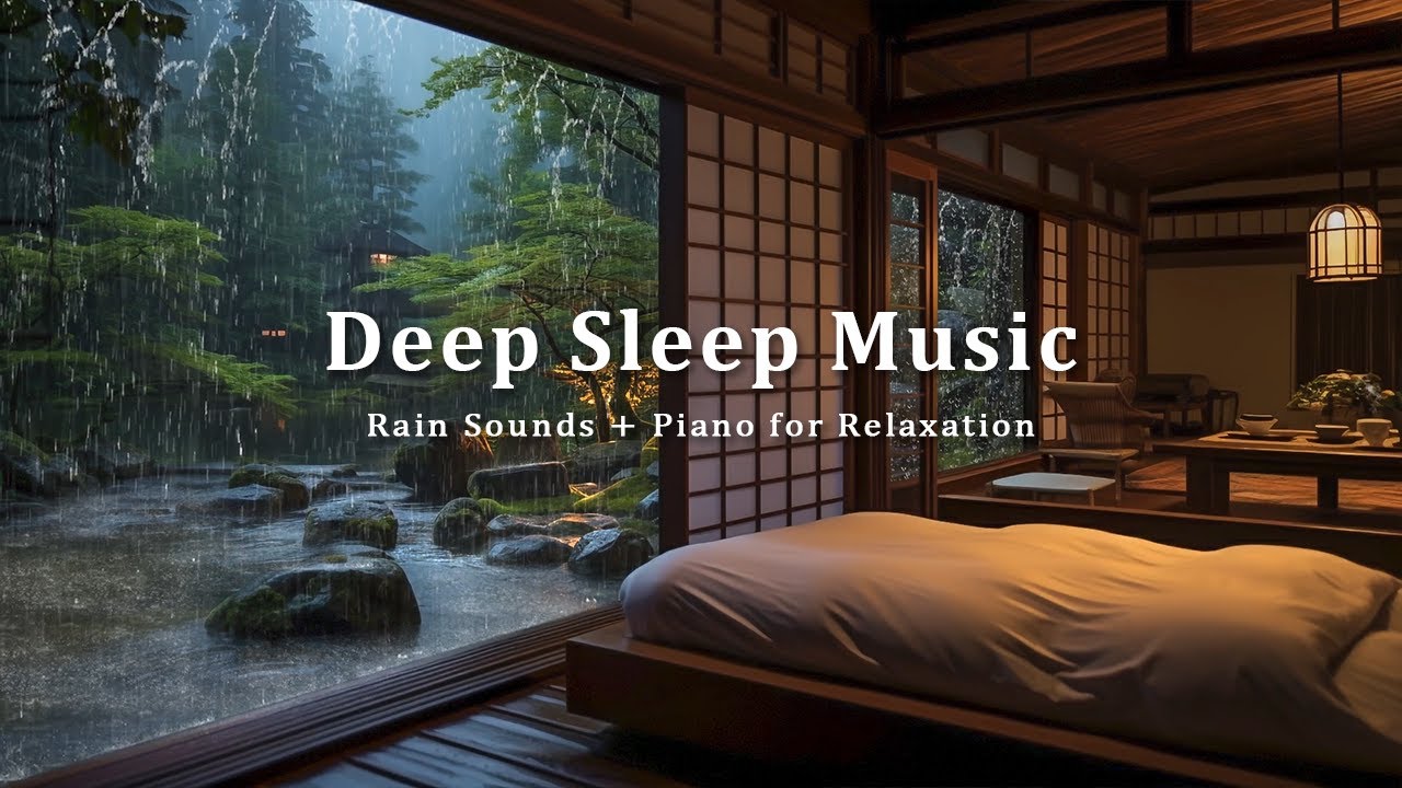 Sleep Instantly in 10 Minutes and Overcome Insomnia - Rain Sounds & Piano Music to Relaxation