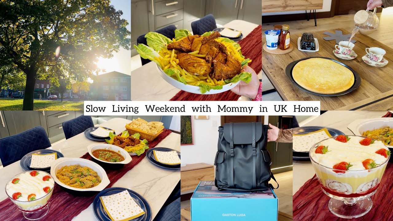 Slow Living Weekend with Mommy in UK Home | Winter Sunny Day | Dinner Prep for Friends |Bag Unboxing