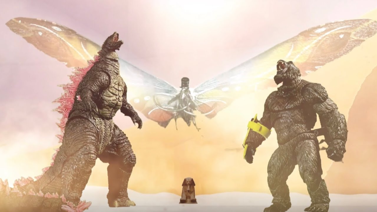 Godzilla X Kong: The New Empire | Egypt Battle |Stop Motion Animation