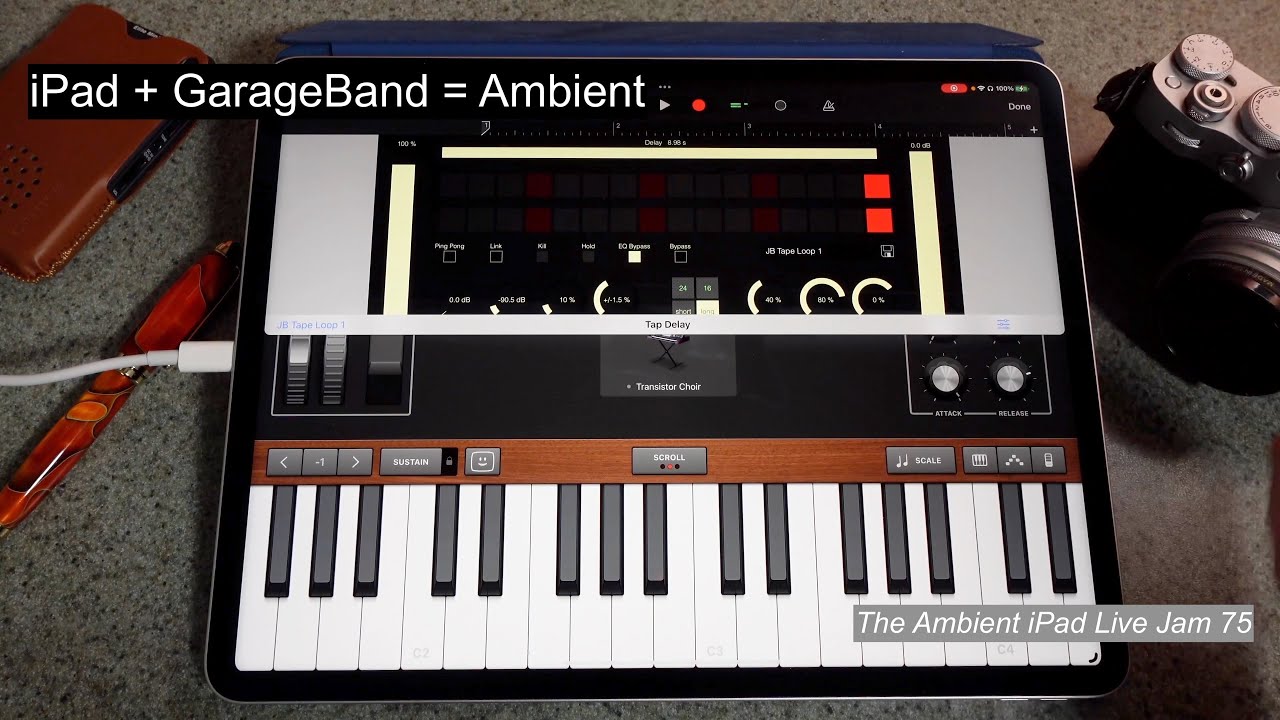 Making Ambient Music with GarageBand on the iPad (Ambient iPad Live Jam 75)