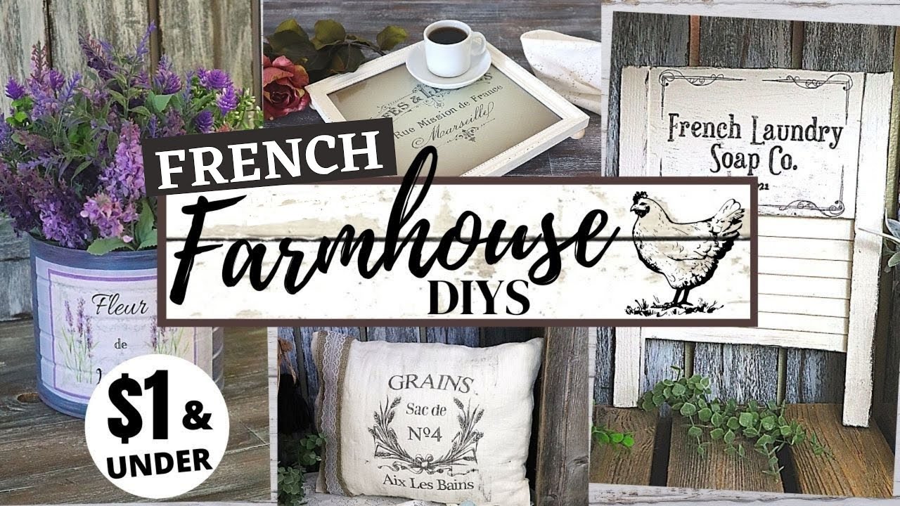 💞 FRENCH FARMHOUSE DIY DECOR/DOLLAR TREE DIYS/FARMHOUSE HOME DECOR/FRENCH COUNTRY/HIGH END DIY