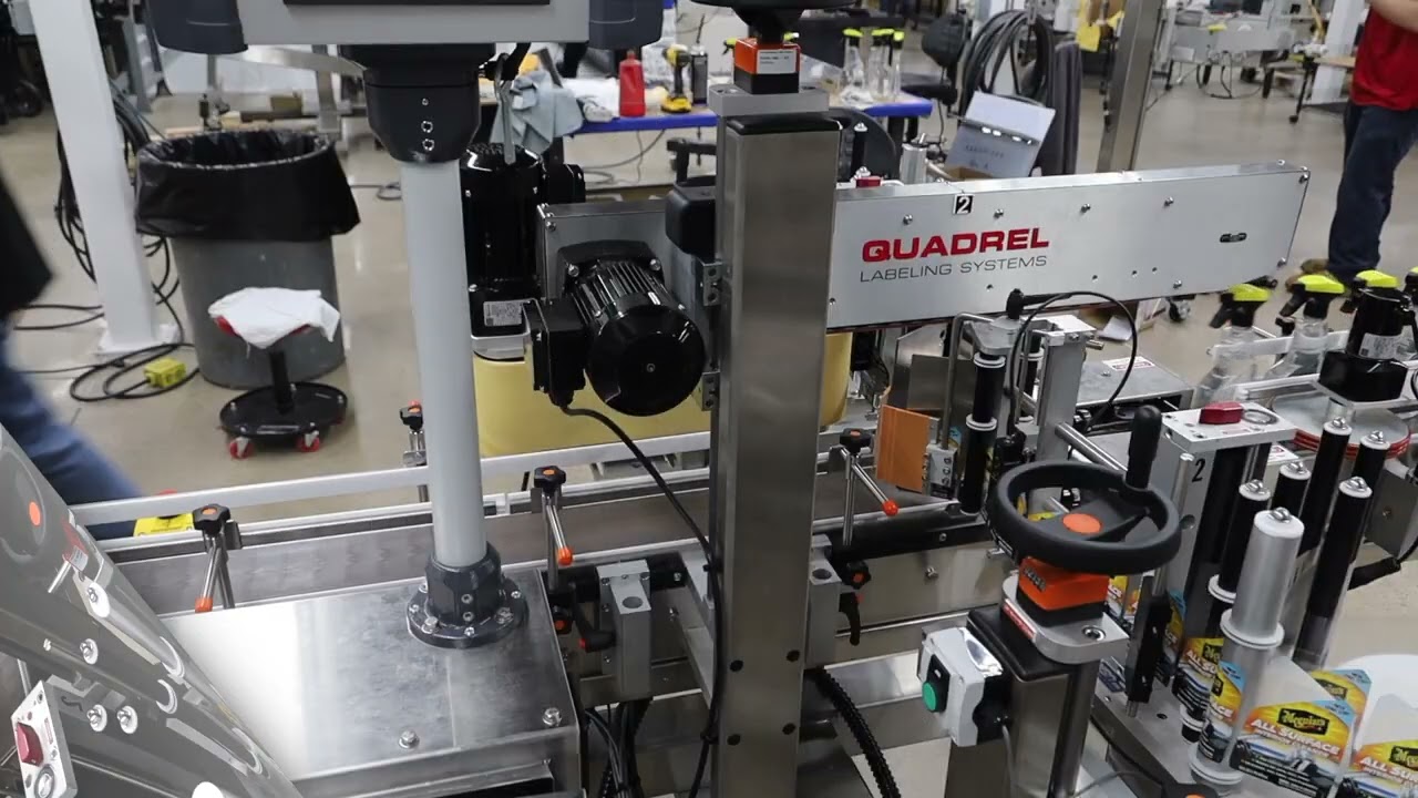 Front Back Trigger Bottle Labeling - TechLine System