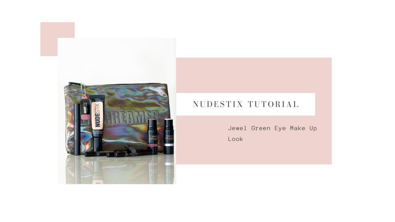 Jewel Green Eye Makeup Tutorial featuring Nudestix