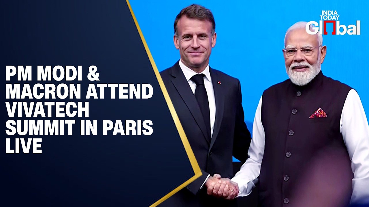 WATCH LIVE: PM Narendra Modi and French President Emmanuel Macron Attend VivaTech in Paris
