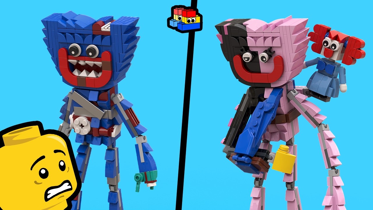 LEGO Poppy Playtime 4: Building INJURED Kissy Missy and Huggy Wuggy