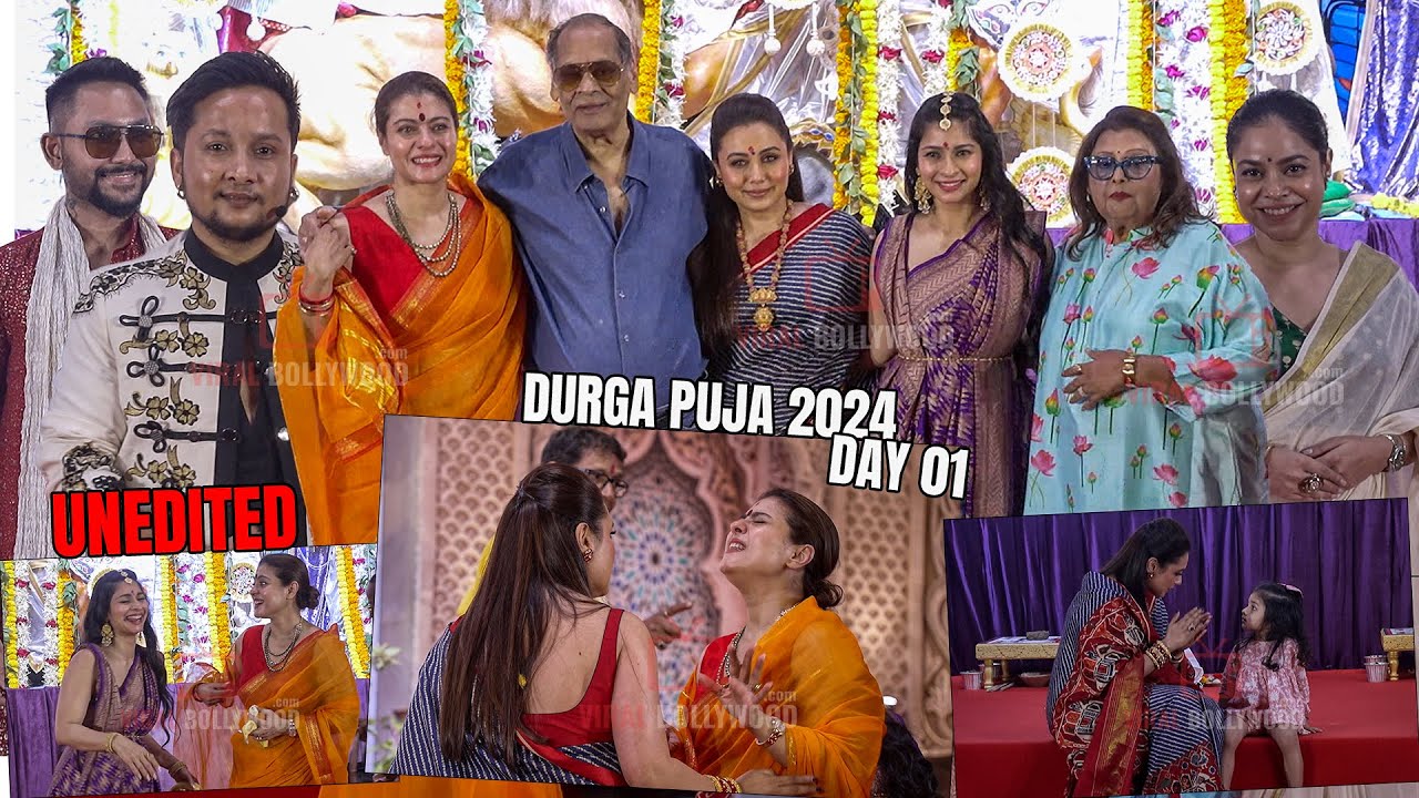 UNCUT - Pran Prathishta | Day 01 | North Bombay Sarbojanin Durga Puja 2024 | Kajol, Rani, Pawandeep