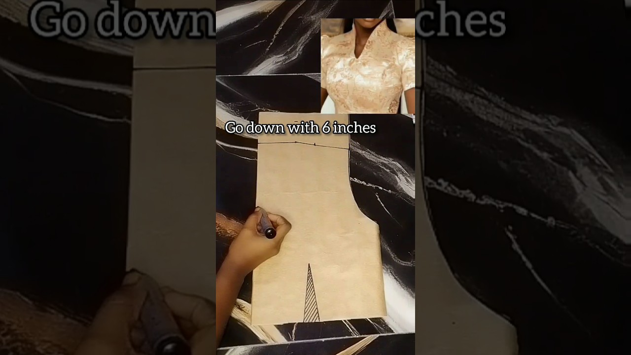 How to achieve a build up collar ✂️✂️neckline#sew #tailor #fashion#beautiful #design#fashiondesigner