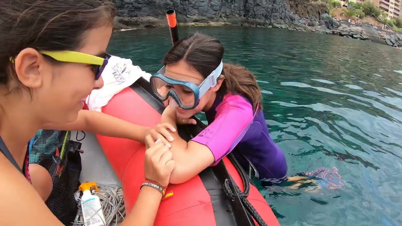 navegar con neumática y buceo con tubo en Tenerife /planes con niños en Tenerife