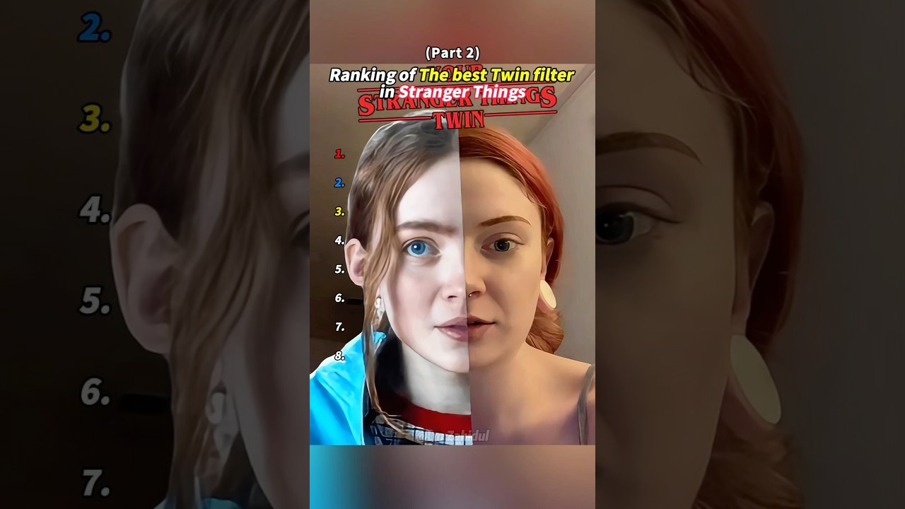 Ranking of the best Twin filter in Stranger Things Pt.2#strangerthings #ranking #tiktok #trending #f