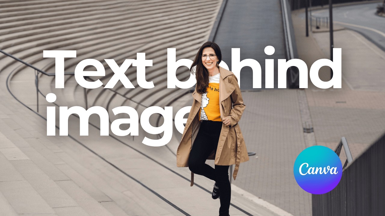 How to Put Text Behind an Image in Canva (Free & Pro Ways!)