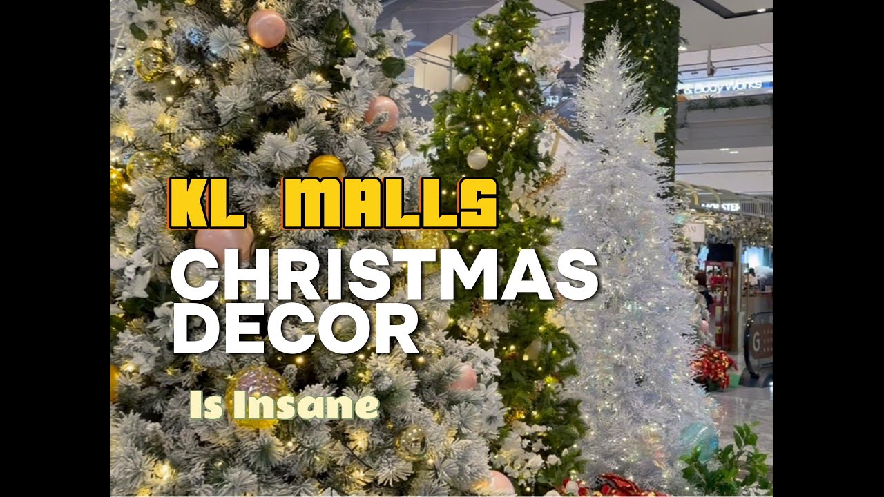 Christmas decor in KL Malls are incredibly insane [4K]
