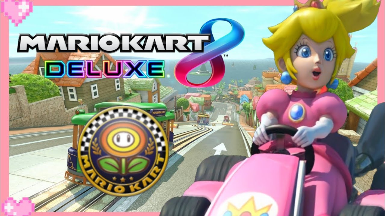 💗 Mario Kart 8 Deluxe (Flower Cup) - Peach Gameplay 🌸