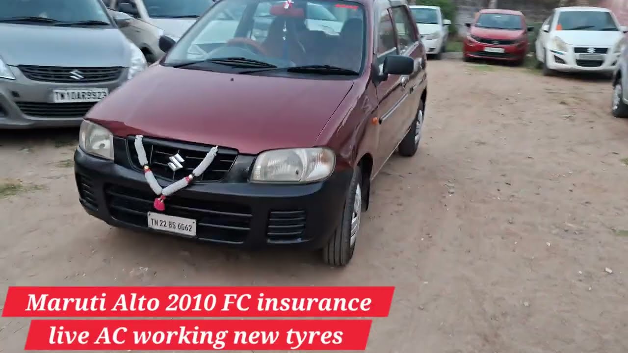 Maruti Alto 2010 FC insurance live AC working low price 
